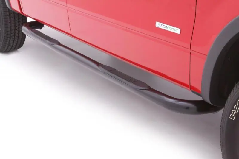 Lund Black 3" Round Bent Steel Nerf Bars For 1999–2017 Chevy Silverado 1500 Standard Cab 1