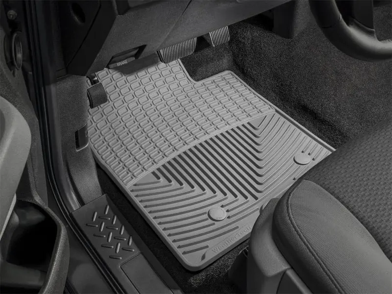 Weathertech Front Floor Mats For 2009–2011 Toyota Venza – Gray Rubber 1