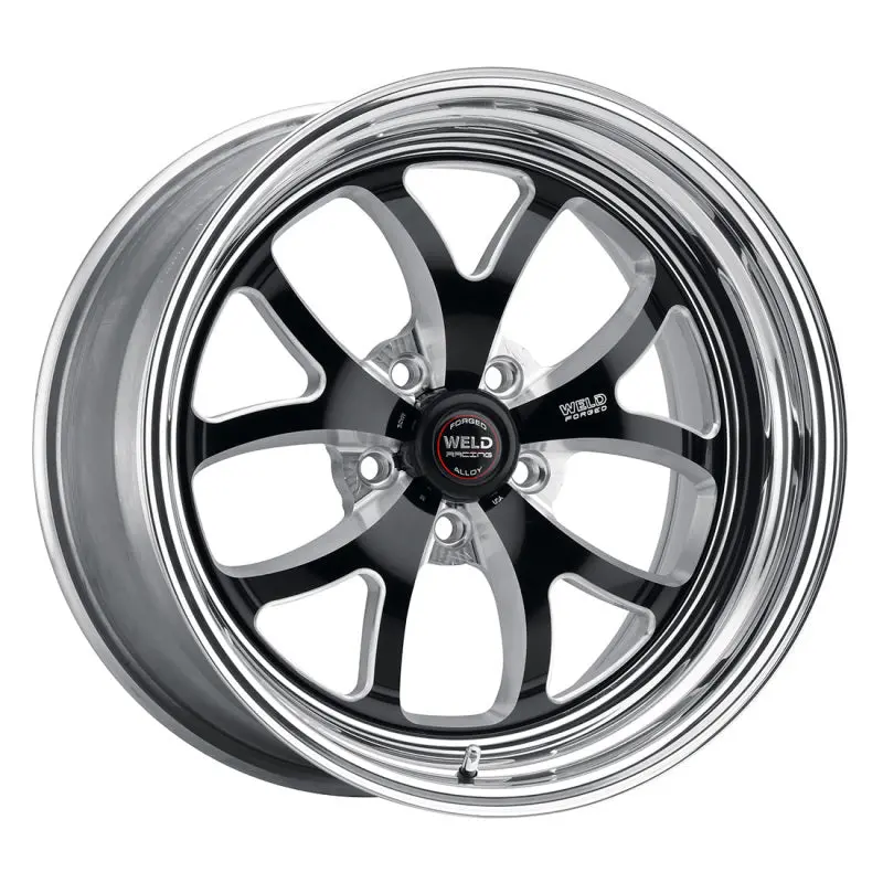 Weld S76 18X7 / 5X4.75 Bp / 3.6In. Bs Black Wheel (High Pad) - Non-Beadlock 2