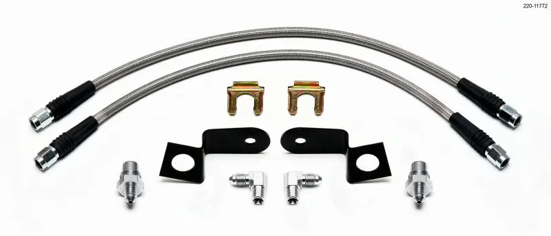 Wilwood Rear Flexline Brake Hose Kit For 2006–2010 Dodge Magnum, Charger, Challenger & 300C 1