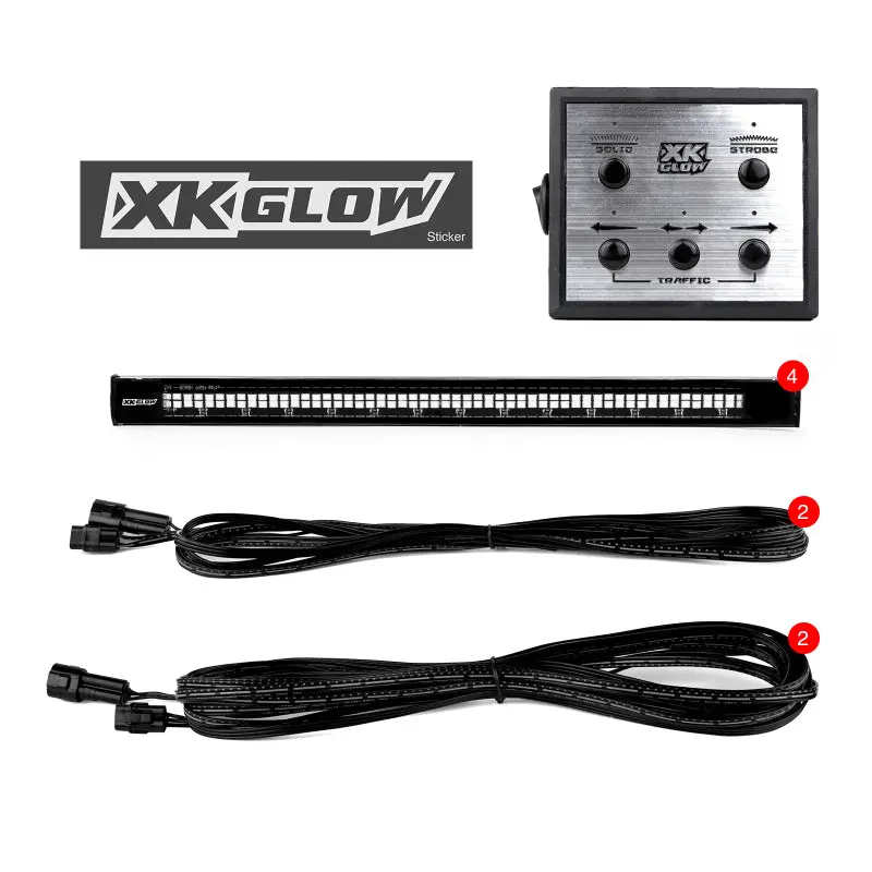 Xk Glow Tube Strobe Lights – Ultra-Bright Red Leds With Traffic-Safe Modes & Multiple Flash Patterns 1