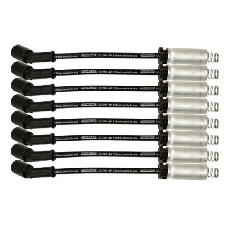 Moroso Ls/Lt 8.5Mm Ultra 40 Spark Plug Wire Set – 11" Length, Aluminum Heat Shield, Black Finish 1