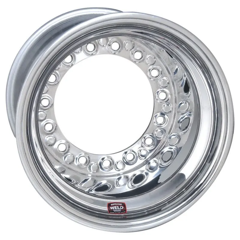 Weld Wide 5 Xl Direct Mt 15X13 / 5X10.25 Bp / 5In. Bs Polished Assembly - Mod Beadlock W/6-Dzus Cvr 1