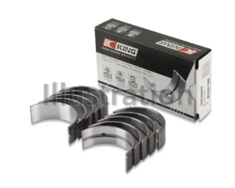 King Engine Bearings Main Bearing Set — +0.25 Mm Oversize, For Renault C1E, E7F, K7J, C1J, C6J 1