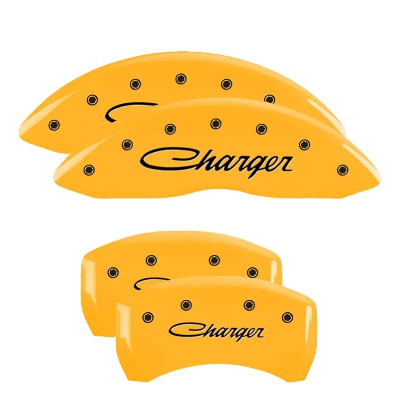 Mgp Engraved Caliper Covers – Yellow Finish For 2006 Dodge Charger (Front & Rear) 2