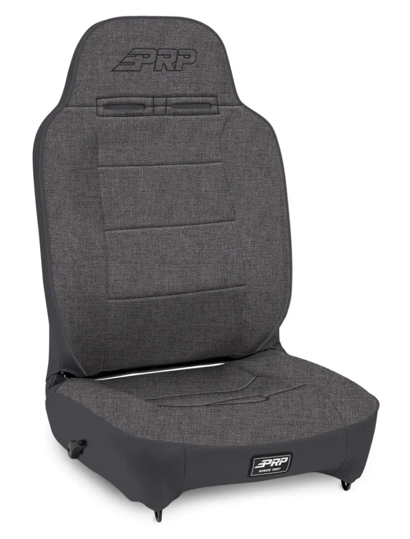 Prp Enduro High-Back Reclining Suspension Seat – Passenger Side, All-Grey Fabric & Vinyl 1