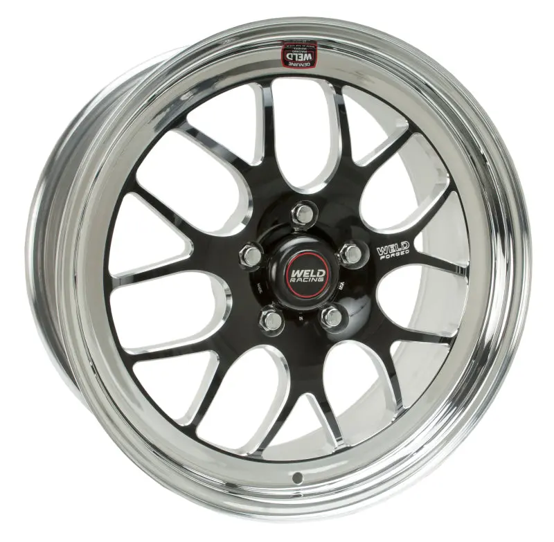 Weld S77 18X11 / 5X4.75 Bp / 8.2In. Bs Black Wheel (Medium Pad) - Non-Beadlock 1