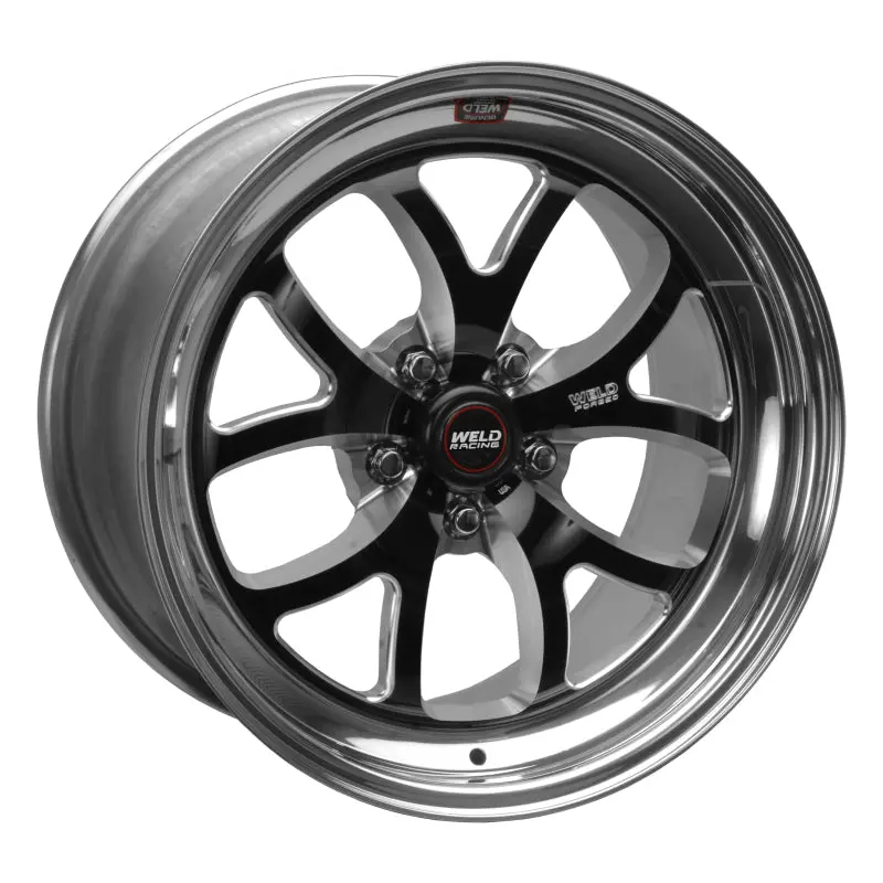 Weld S76 Black Racing Wheel — 18×8", 5×4.5" Pcd, 5.1" Backspace, High-Pad Design 1